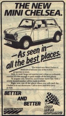 Mini Chelsea Advertisement