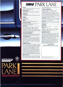 Mini Park Lane Brochure